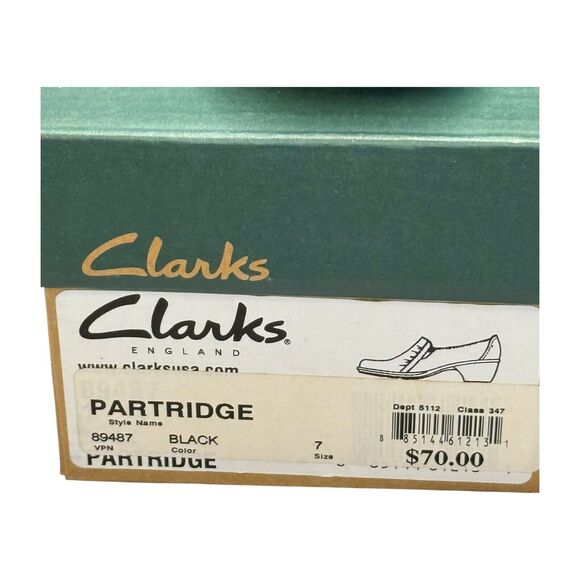 Clarks Women's US 7.5M Clog Brown Leather Casual Slip-On Block Heel Shoes 62729 - Picture 10 of 10